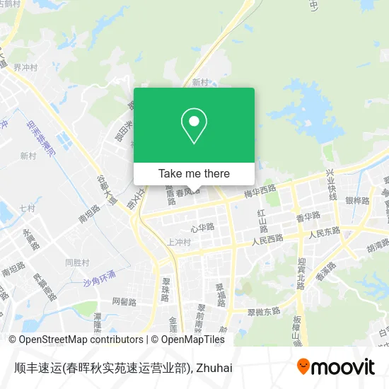 顺丰速运(春晖秋实苑速运营业部) map