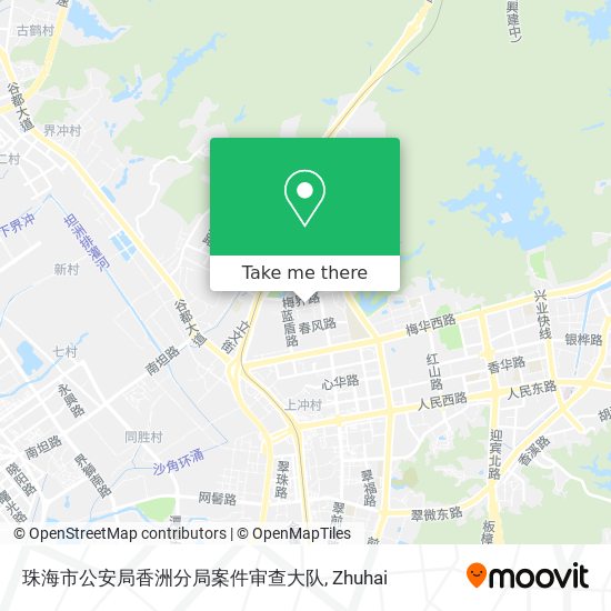 珠海市公安局香洲分局案件审查大队 map