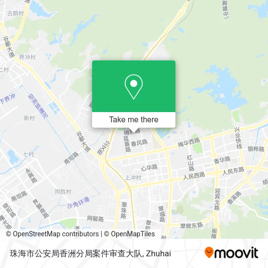 珠海市公安局香洲分局案件审查大队 map