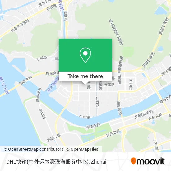 DHL快递(中外运敦豪珠海服务中心) map