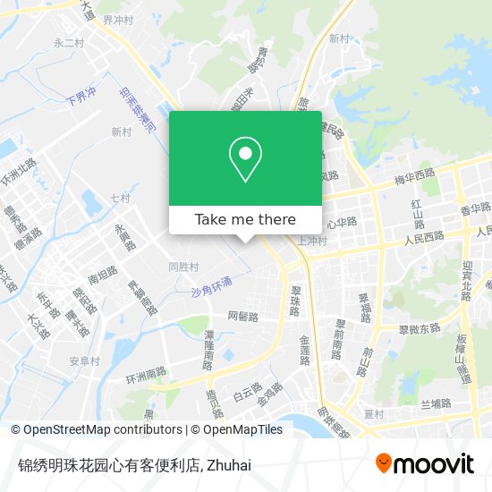 锦绣明珠花园心有客便利店 map