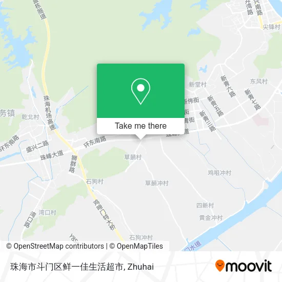 珠海市斗门区鲜一佳生活超市 map