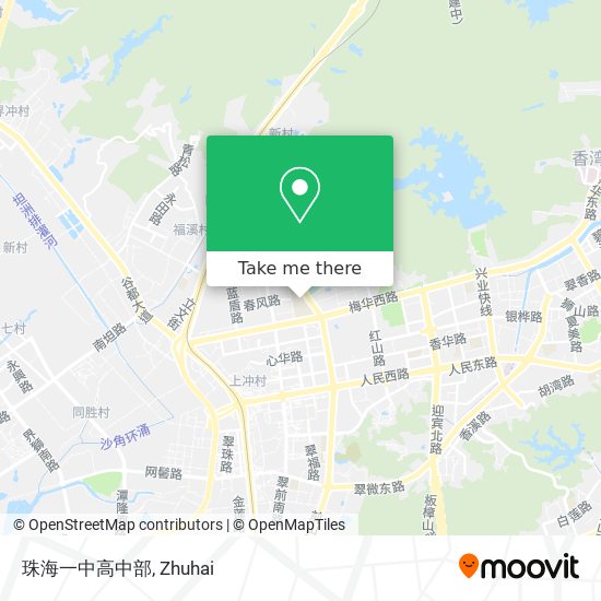 珠海一中高中部 map