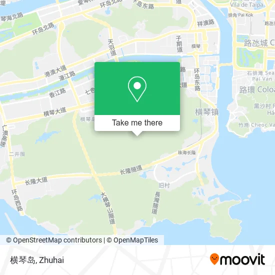 横琴岛 map