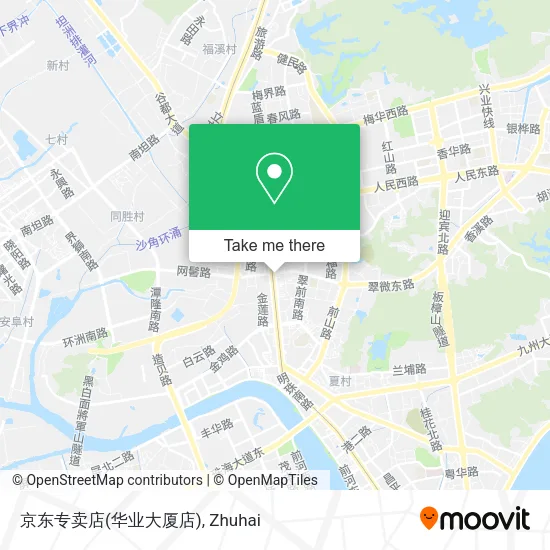京东专卖店(华业大厦店) map