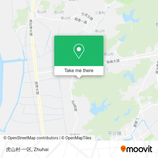 虎山村-一区 map