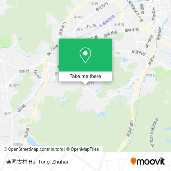 会同古村 Hui Tong map