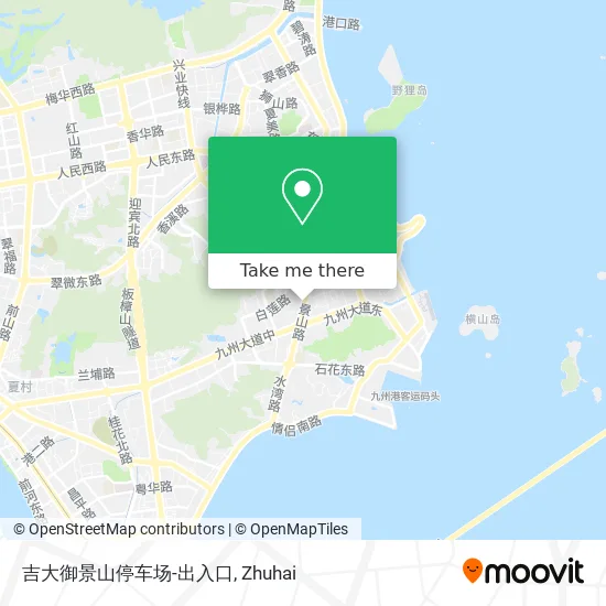 吉大御景山停车场-出入口 map