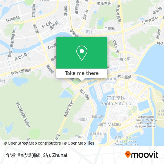 华发世纪城(临时站) map
