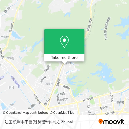 法国积利丰干邑(珠海营销中心) map