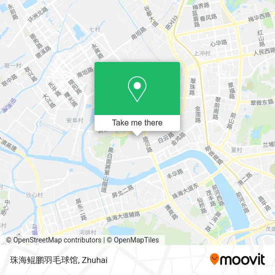珠海鲲鹏羽毛球馆 map