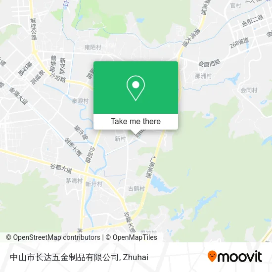 中山市长达五金制品有限公司 map