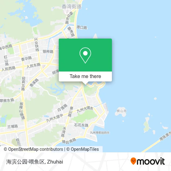 海滨公园-喂鱼区 map