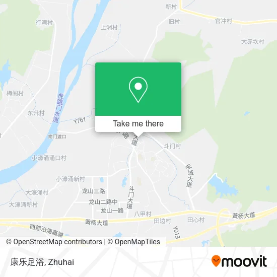 康乐足浴 map