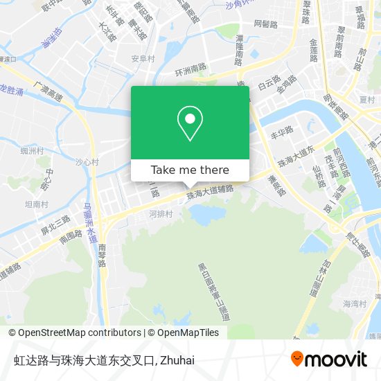 虹达路与珠海大道东交叉口 map