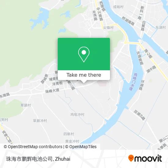 珠海市鹏辉电池公司 map