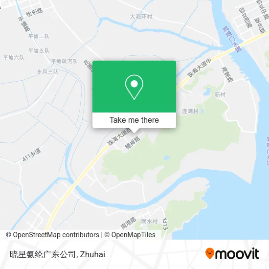 晓星氨纶广东公司 map