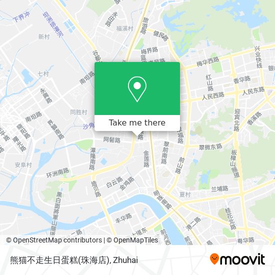 熊猫不走生日蛋糕(珠海店) map