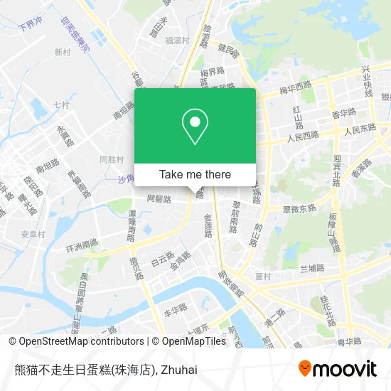 熊猫不走生日蛋糕(珠海店) map