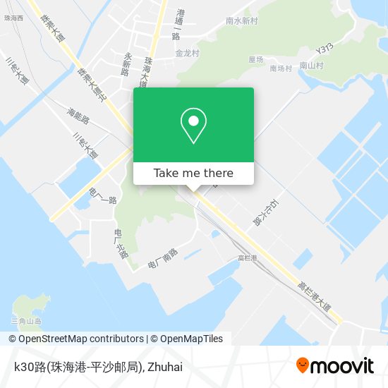k30路(珠海港-平沙邮局) map
