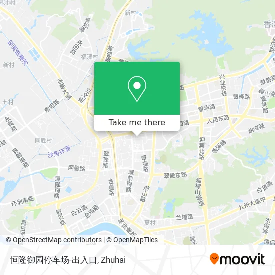 恒隆御园停车场-出入口 map