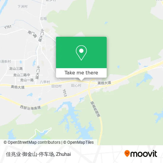 佳兆业·御金山-停车场 map