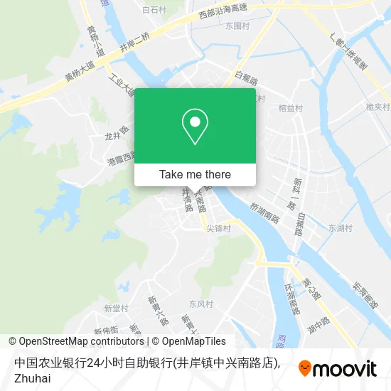 中国农业银行24小时自助银行(井岸镇中兴南路店) map