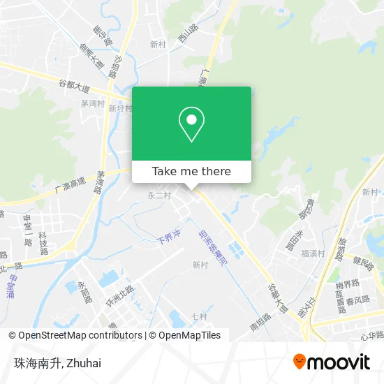 珠海南升 map