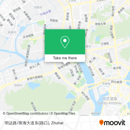 明达路/珠海大道东(路口) map