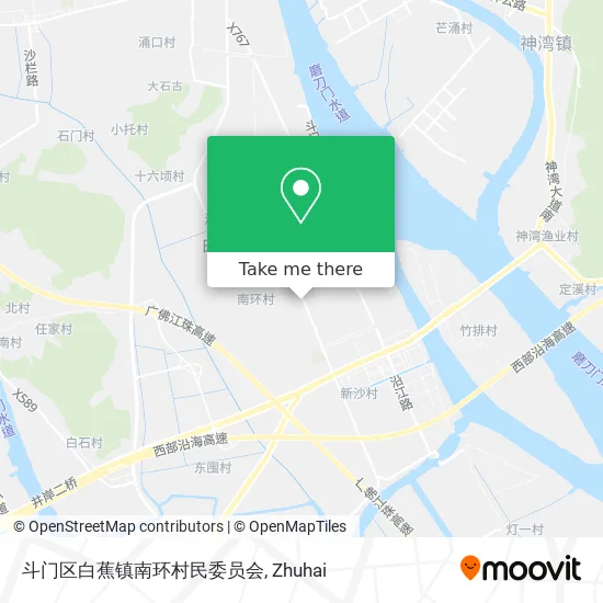 斗门区白蕉镇南环村民委员会 map