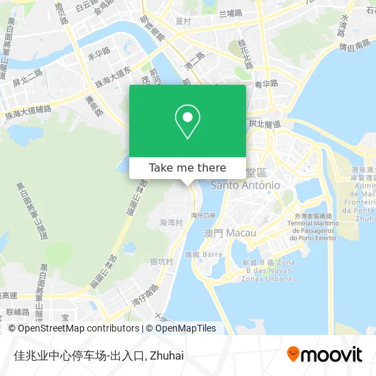 佳兆业中心停车场-出入口 map