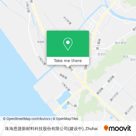 珠海恩捷新材料科技股份有限公司(建设中) map