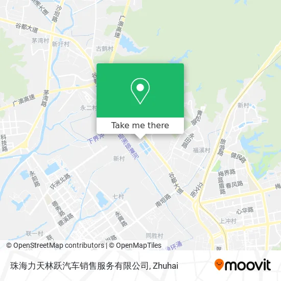 珠海力天林跃汽车销售服务有限公司 map
