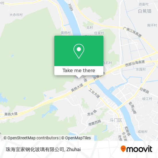 珠海宜家钢化玻璃有限公司 map