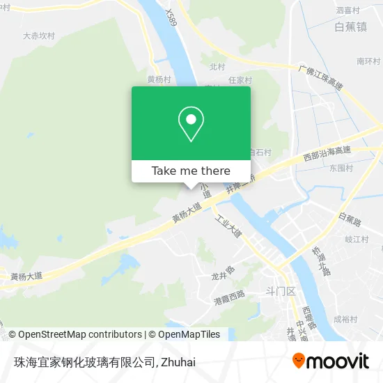 珠海宜家钢化玻璃有限公司 map