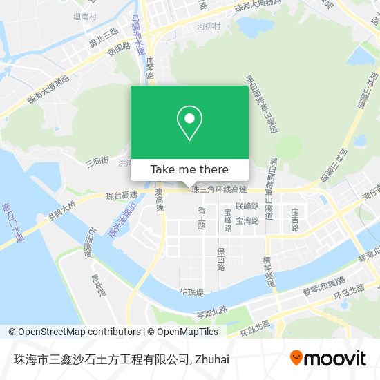 珠海市三鑫沙石土方工程有限公司 map
