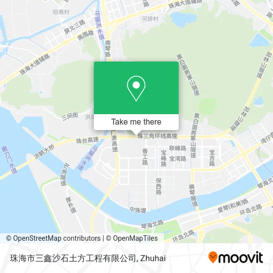 珠海市三鑫沙石土方工程有限公司 map