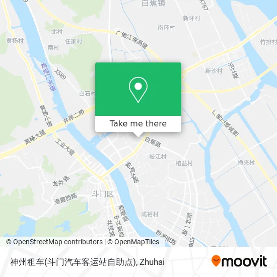 神州租车(斗门汽车客运站自助点) map