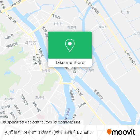 交通银行24小时自助银行(桥湖南路店) map