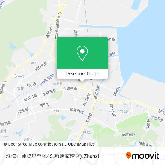 珠海正通腾星奔驰4S店(唐家湾店) map