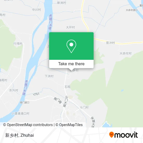 新乡村 map
