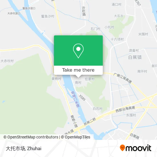 大托市场 map