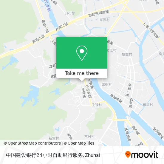 中国建设银行24小时自助银行服务 map