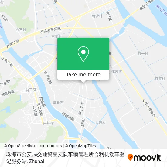 珠海市公安局交通警察支队车辆管理所合利机动车登记服务站 map