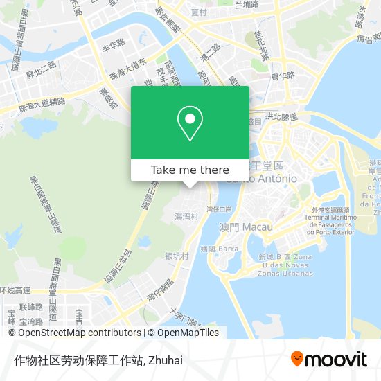 作物社区劳动保障工作站 map