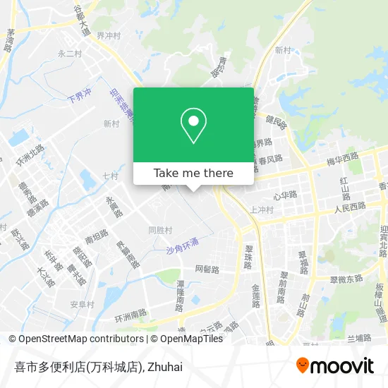 喜市多便利店(万科城店) map