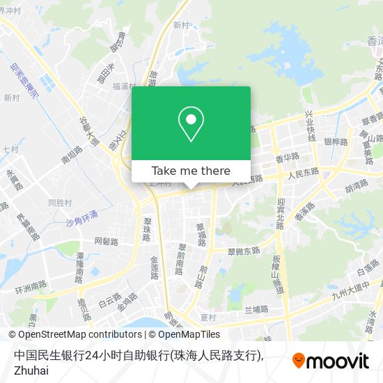 中国民生银行24小时自助银行(珠海人民路支行) map