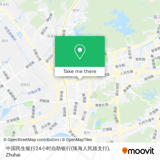 中国民生银行24小时自助银行(珠海人民路支行) map