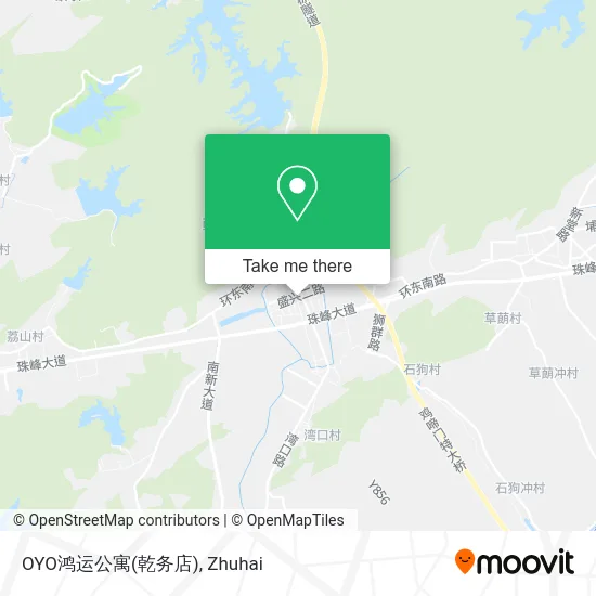 OYO鸿运公寓(乾务店) map