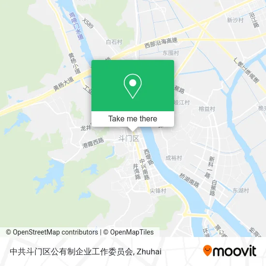 中共斗门区公有制企业工作委员会 map